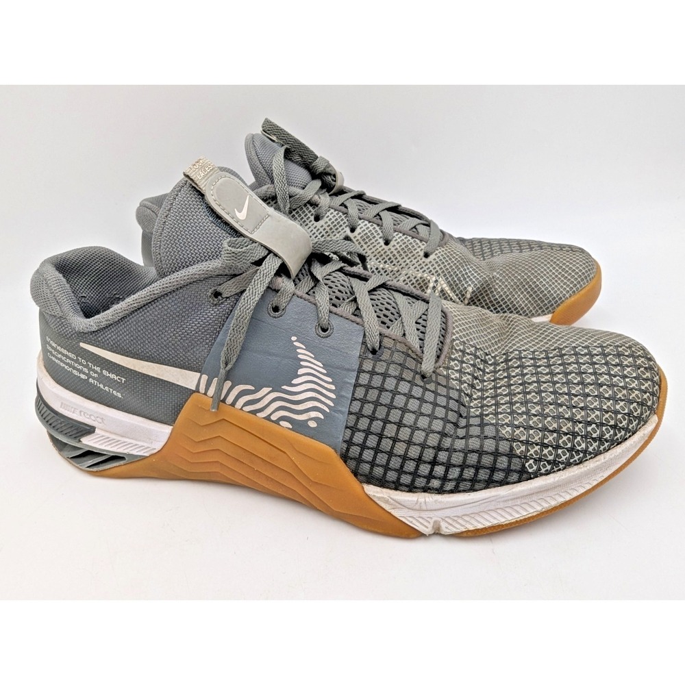 Nike Metcon 8 Sneakers Men's 12 Smoke Grey Gum Sole Training Gym DO9328-002